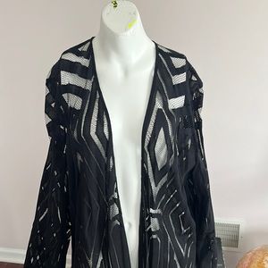 Chicos size 2 black duster